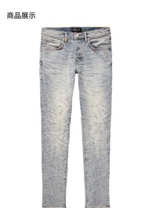 diseñador de jeans morados jeans de marca púrpura Jeans morados para hombres jeans de diseñador para hombre agujero de verano 2023 nuevo estilo Bordado autocultivo y moda de pies pequeños