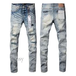 Lila Jeans Designer Skinny Denim Distressed Lila Markenjeans Ripped Biker Schwarz Blau Slim Fit 517 232