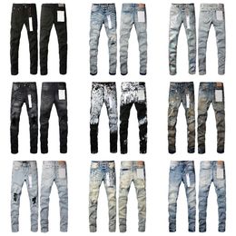 Jeans pourpre design pour femmes en jean pour hommes pour hommes de haute qualité jeans slip fit moto-cycle pantalon pour hommes de design de mode masculin streetwear slim jeans taille 32