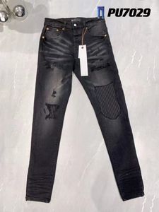 Jeans violets jeans homme jeans denim pantalons hommes designer jean hommes pantalons noirs haut de gamme qualité droite rétro streetwear pantalons de survêtement décontractés designers jeans joggeurs pantalon