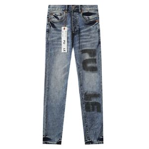 Jeans pour hommes Jeans de marque Baggy Jeans de rue européens et américains à la mode Slim Fit Leggings élastiques Lettre Imprimer Styles saisonniers