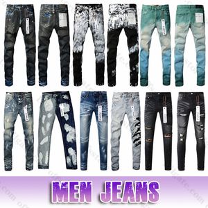 Paarse jeans Designer vintage jeans voor heren Zwarte rechte herenbroek Hoogwaardig ontwerp, streetwear, casual gewassen, ouderwets