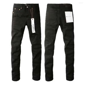 Paarse jeans herenjeans 2023 paars merk effen streetwear mode zwart denim slanke stretch paarse jeans designer 909