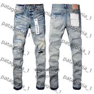Jeans pourpre jeans de concepteur de jeans pour hommes pour hommes masculins bleu clair violet jeans jeans high street denim peinture graffiti motif graffiti endommagé pantalon skinny 4126