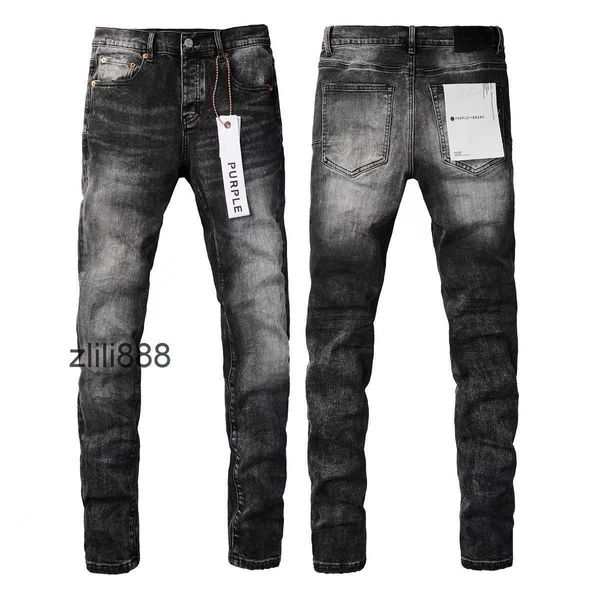 Purple Jeans Mens Designer Broidery Quilting Ripped For Trend Brand Vintage Pant Casual Solid Classic Classic Straight Jean pour la moto masculine Pant Men Rock Revival 5192