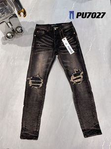 Jeans pourpre jeans concepteur de jeans jean hommes pantalons noirs haut de gamme de conception droite rétro streetwear décontracté pantalons de survêtement concepteurs joggers pantalon