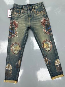 paarse jeans heren jeans ontwerper jeans denim broek hoogwaardige retro streetwear casual joggers pant gewassen oude jeans gescheurd slanke fit motorfiets fietsers broek nieuw