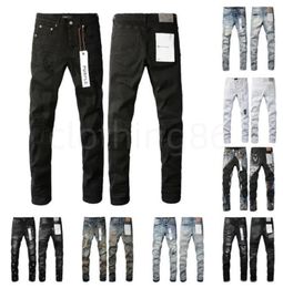 jeans violets Mens vintage Purple Jeans Designer Jean hommes pantalons de rue de haute qualité Streetwear Pantalon de survêtement décontracté broderie petits pieds mode Joggers Pant