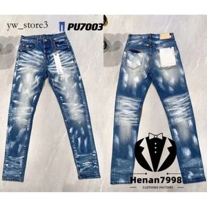 Purple Jeans Purple Brand Jeans Designer Jeans Hommes Jeans Hommes Genou Skinny Droit Taille 28-40 Moto Tendance Longue Droite Trou High Street Denim Purple Brand 708