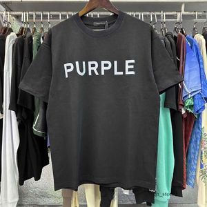 Jeans pourpre chemise 24SSS Purple Brand T-shirt Taille XS-5xl Grand Designer Tees T-shirt Homme T-shirts Femmes Vêtements lâches Clain à manches Purple Brand T-shirt 809