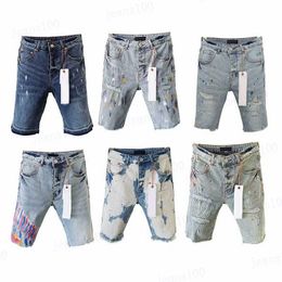 jeans pourpre jeans concepteurs jeans hommes femmes streetwear short denim short pantalon court pantalon multicolore