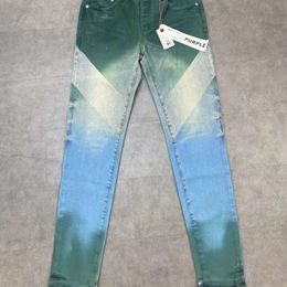 Jeans violets t jnco Jeans y2k jeans pour hommes ksubi jeans true jeans Marque de mode Couleur contrastée Industrie lourde Lavage à l'eau Pantalon de mode élastique pour le commerce extérieur