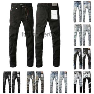 Purple Jeans Pantalons Hommes Designer Jean Femmes Pantalons noirs High1 Qualité Droite Design Rétro Streetwear Casual Pantalon de survêtement Denim Cargo Hip ZEV4