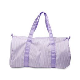 Purple Kid's Seersucker Duffel Bags 25pcs Lot USA magazijn gestreepte peuter reisvat tas overnachting duffel portemonnee preppy kindertas Domil106-1494