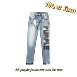 Lila Jeans Ksubi Jeans Designer Jeans Mode Exklusive korrekte Version Marke Elastisch Lässig Lang Herren Sommer Neuer Stil