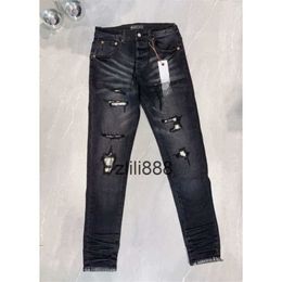 Paarse man merk jeans broek heren ontwerper Jean dames jeans rechte been lage rijen broek recht ontwerp retro streetwear jabklarten denim vracht 279