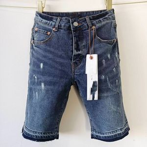 Paarse heren jeans Europese jeans denim broek voor heren paarse jeans shorts Jean mannen broeken high-end kwaliteit ontwerp retro streetwear paars merk skinny jeans shorts shorts