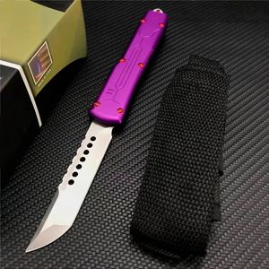 Couteau technologique Purple Micro Bounty Hunter D2 Matériau de la lame Aviation aluminium Hnadle Camping outil de plein air Divertissement Objets de collection Cadeau UT85