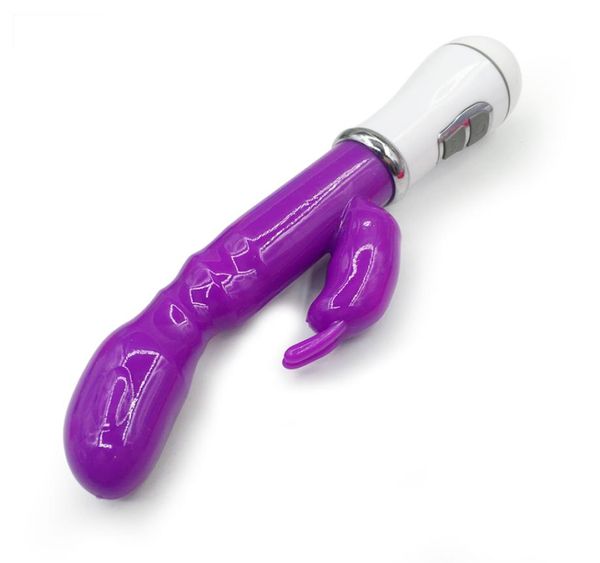 Vibromasseur lapin violet 12 vitesses, gode puissant, stimulateur de Clitoris, masseur Gspot, masturbateur féminin, produits Sexy 1710200