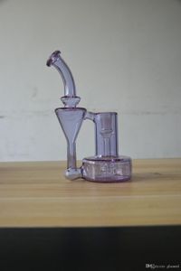 paarse RBR glazen waterpijp booreiland bong, 14 mm joint fabriek directe verkoop welkom om te bestellen