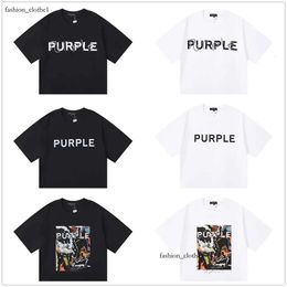 Chemise violette Chemise de marque violette T-shirts Chemise pour hommes Femmes T-shirt S M L XL 2024 Nouveau style Vêtements Hommes Designer Graphique de haute qualité Lux 735