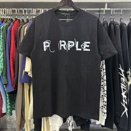 Shirt Purple Brand Purple Shirts Tshirts Mens Shirt Femmes T-shirt S M L XL 2024 NOUVEAU COSE DE STYLE T-shirt Mens Designer Graphic Purple Tee Us Size S-xliime