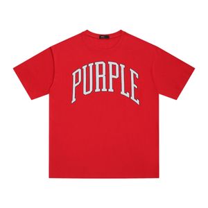 Shirt Purple Summer Brand Purple Men's Women's T-shirts Designer Shirts Tee Tee Tee Paint Vintage Lettres Imprimées graffiti Tshirts Man Tops 629