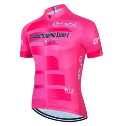 Purple Tour de Italy Ditalia Cycling Jersey Men Ademblage Cycling Jerseys Pro Team Zomer Zomer Sorte mouw Cycling Clothing 240321