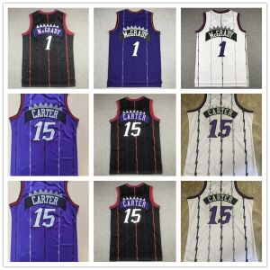 Purple Vince 15 Carter Jersey Men Tracy 1 McGrady Shorts Basketball Jerseys Black Basketball Wear