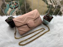 Portemonnee tas stijl pu lederen tassen vrouwen gouden ketting lichaam vrouwelijke marmont cross schouder handtassen 2021 Designer Messenger Tote Nieuwe 23 TCKXS