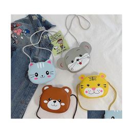 Purse Cartoon Child One Shoder Messenger Bag Cute Animal Baby Girls Mini Bags Summer Outdoor Travel Fashion Portable Coin Telefoon 2325 DHEVW