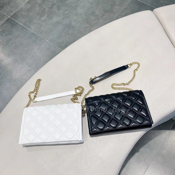 Diseñadores de bolsos billetera de compras embrague bolsos de moda cadena bandolera bolsos de mensajero de mujer tarjetero de lujo carteras con solapa monederos de cuero versátiles