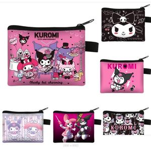 Bourse Mode Kawaii Rose Violet Kuromi Coin Grande Capacité Sac À Fermeture Éclair Accessoires 25 Styles Drop Livraison Bébé Enfants Sacs De Maternité Dhzfr