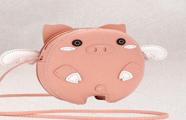 Purse Belle bébé filles mini sac d'épaule en cuir mignon pigle animal monnal enfants petit portefeuille kawaii embrayage princesse5431303