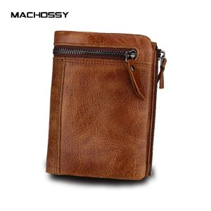 Sac à main nouveau design en cuir authentique en cuir portefeuille monnaie poche zipper portefeuille en cuir réel avec sac à main de haute qualité bourse mâle cartera