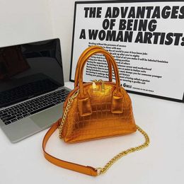 Sacs à main en cuir verni de qualité supérieure, petit sac brillant pour femmes, chaîne d'automne et d'hiver 2022, bandoulière polyvalente à une épaule