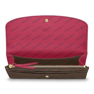 Portemonnees Wallets Wallets Zipper Tas vrouwelijke portemonnee portemonnee modekaarthouder zak lange vrouwen draagtassen met doos stofzakken260n