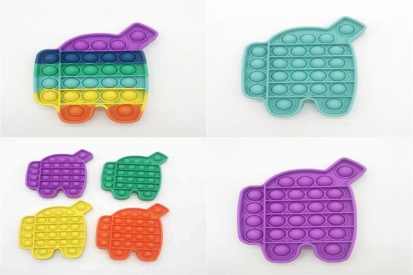 Push bubble toys jouet doigt simple person autism spécial stress coloré en silicone vente h480gs04608552