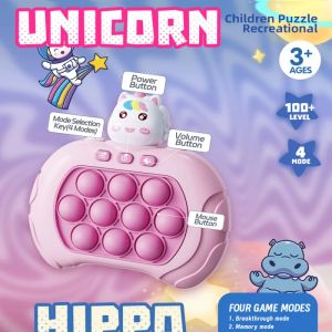 Push Game Pop Pro - juguete inquieto de luz de súper burbujas, juego de empuje antiestres para adultos para niños, regalo ideal de cumpleaños navideño