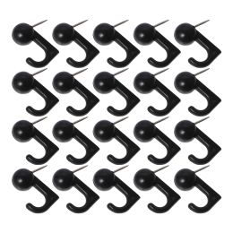 Push Hooks Pins Pin Hook Tacks Duim Wandbord Map Zwart Pushpins Decor Plastic plafond Pushpin Hangers Bulletin Hanging Fixing