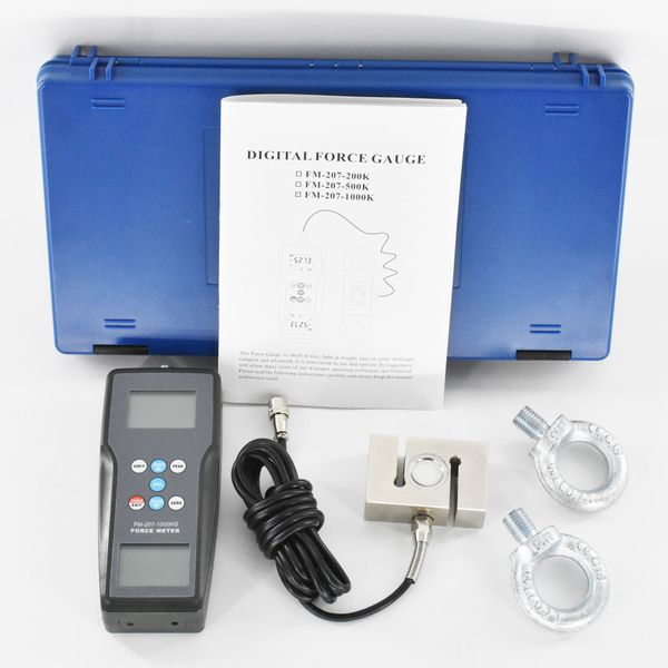 Push Pull 9800N Force Gauge FM-207-1000K Force Meter Teser