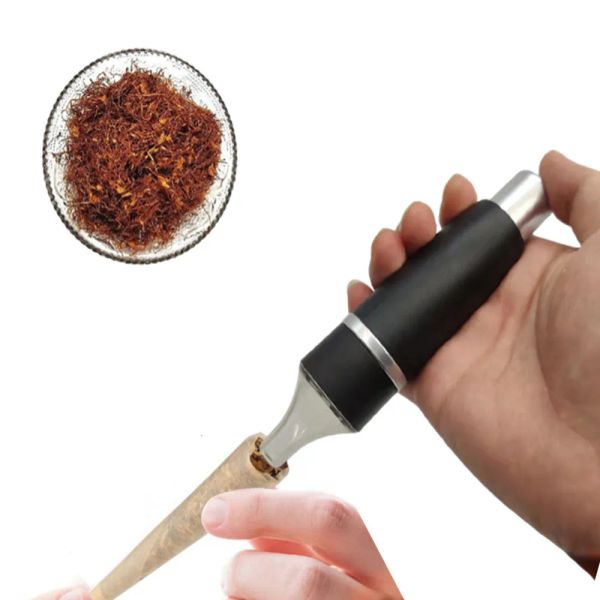 Tipo de empuje Herb Maninero Limpieza removible Handheld Spice Spice Shoum Shops Suministros de aluminio Aleación Tobacco Trastor