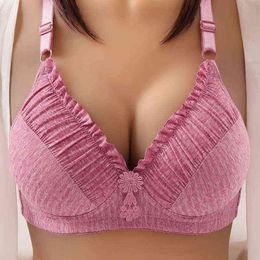 Push Up Bra Mujeres Underwear Lette Top Top Sexy Femenino Big Tube L220727