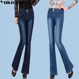 Push up jeans femme automne taille haute jeans femmes skinny slim denim flare pantalon femme jeans femme mujer grande taille 210519