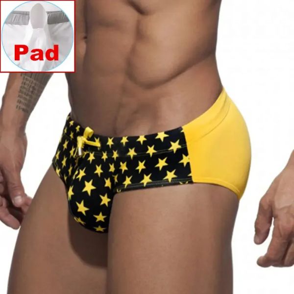 Push Up Mens Resumen de natación Trunks de natación para el hombre Sexy Bikini Batwear Desmiit Uxh Beach Shorts Swimsuit Gay Zwembroek Slips Baño 240407