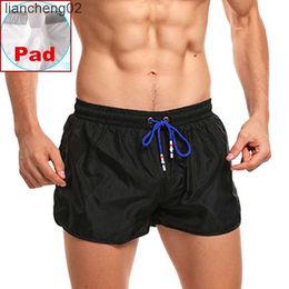 Push Up Pad Heren Zwemmen Shorts Voor Mannen Badmode Zwembroek Strand Korte Broek Badpak Bermuda Surf Desmiit Badeshorts slips W0306