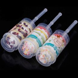 Push Up Pop Containers Nieuwe Plastic Push Up Pop Cake Containers Lids Shooters Bruiloft Verjaardagsfeest Decoraties SN822