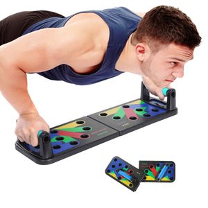 Push Up Rack Board Pliable Multifonctionnel Push Up Rack Board Conseil d'entraînement à domicile Équipement d'exercice musculaire abdominal Y200506