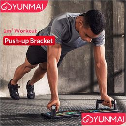 Push-ups staat Yunmai Push-Up Bracket Men vrouwen uitgebreide fitnessondersteuning Training Huisoefening Tool Push Up Rack Drop Delivery Dhllw