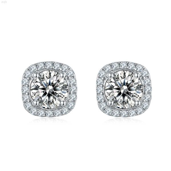 Pushi Engagement Luxe Bijoux De Mariage De Mariée 0.5ct 1ct Femmes En Gros 18 k Or Ensemble Réel Gra Vvs Moissanite Boucles D'oreilles